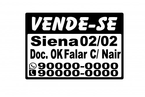 Adesivo Vende carro