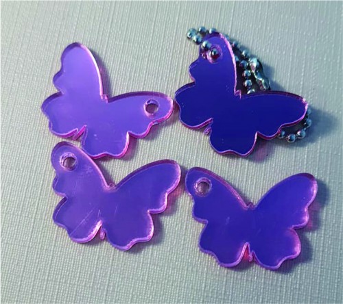 Pingente em acrilico espelhado