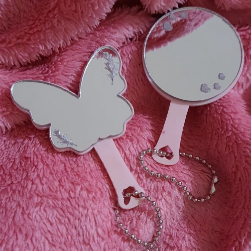 Mini espelho chaveiro