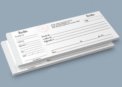 Bloco 4x0 com canhoto 19X8