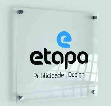 PLACA ACRILICO 2 MM + IMPRESSÃO UV SEM PÉ