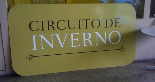 Placa PVC + vinil impresso