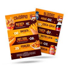 Cardápios PVC 2mm + laminação